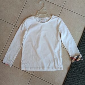 Burberry Girls white shirt size 6